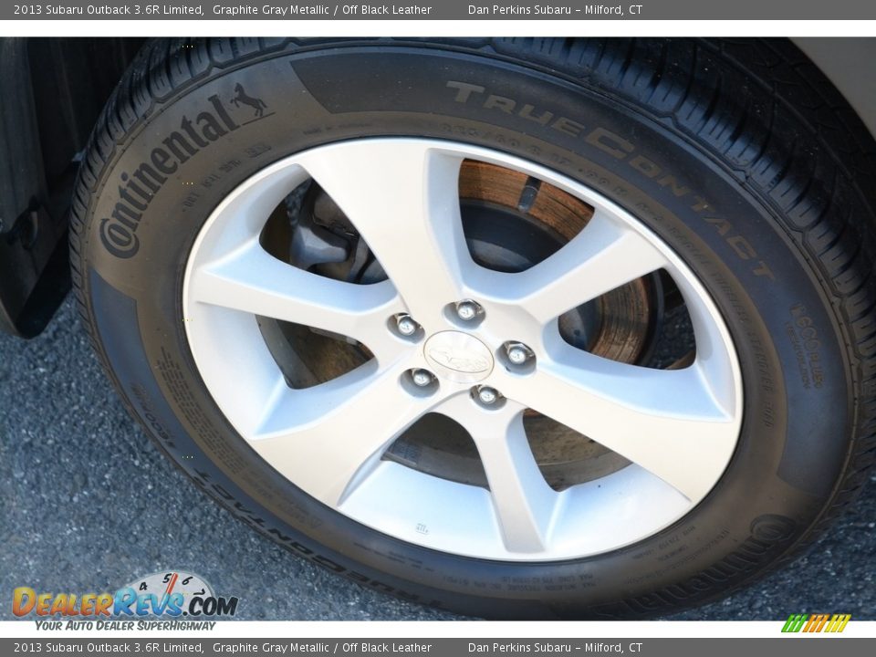 2013 Subaru Outback 3.6R Limited Graphite Gray Metallic / Off Black Leather Photo #25