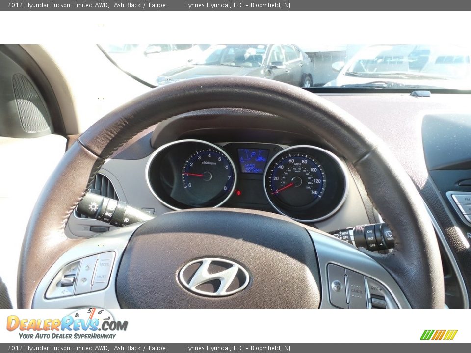 2012 Hyundai Tucson Limited AWD Ash Black / Taupe Photo #15