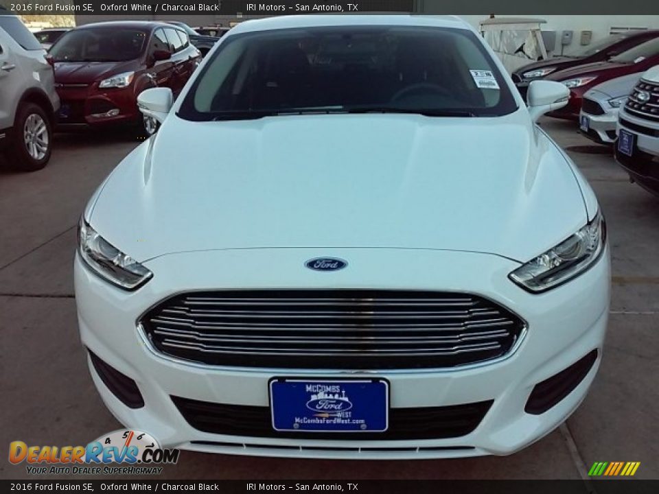 2016 Ford Fusion SE Oxford White / Charcoal Black Photo #6