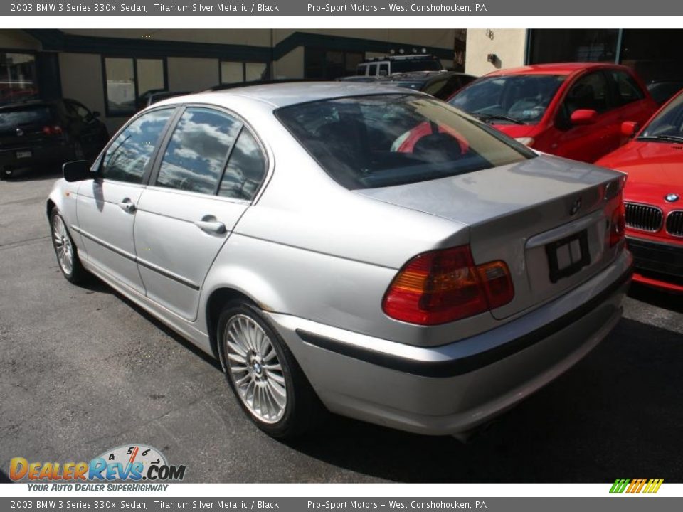 2003 BMW 3 Series 330xi Sedan Titanium Silver Metallic / Black Photo #5