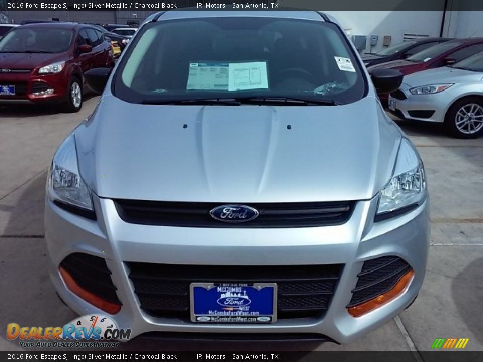 2016 Ford Escape S Ingot Silver Metallic / Charcoal Black Photo #6