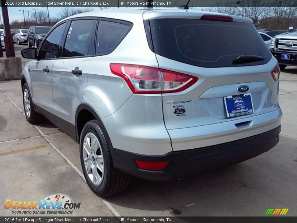 2016 Ford Escape S Ingot Silver Metallic / Charcoal Black Photo #8