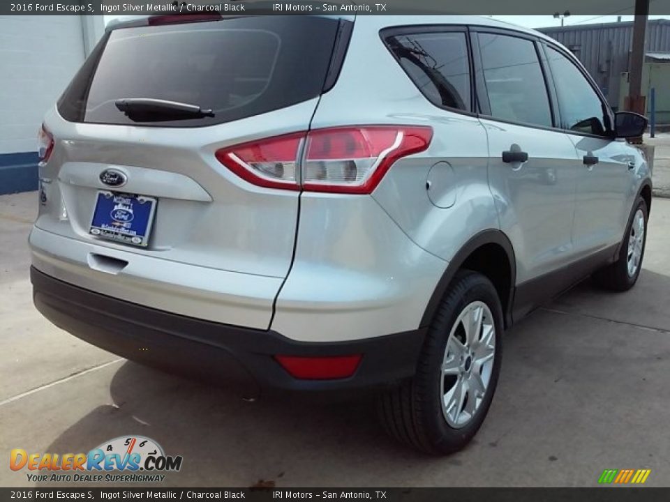 2016 Ford Escape S Ingot Silver Metallic / Charcoal Black Photo #9