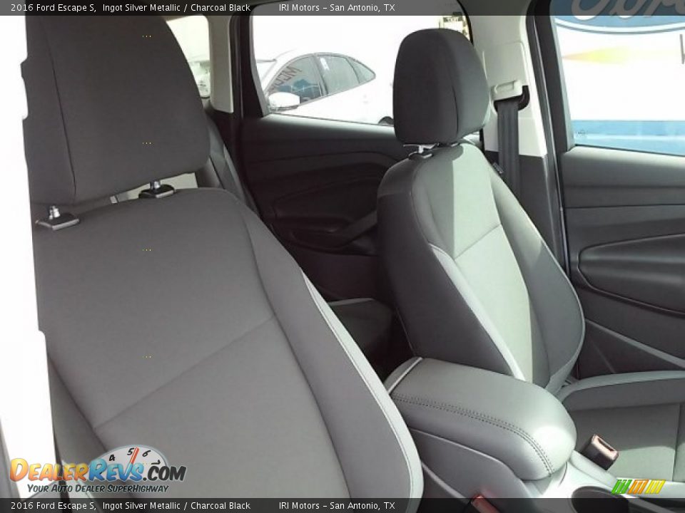 2016 Ford Escape S Ingot Silver Metallic / Charcoal Black Photo #12