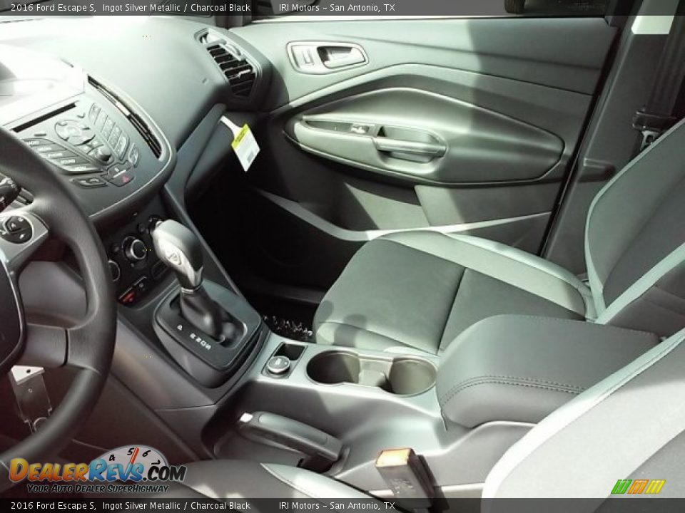 2016 Ford Escape S Ingot Silver Metallic / Charcoal Black Photo #16