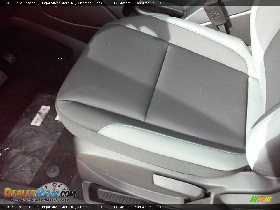 2016 Ford Escape S Ingot Silver Metallic / Charcoal Black Photo #17
