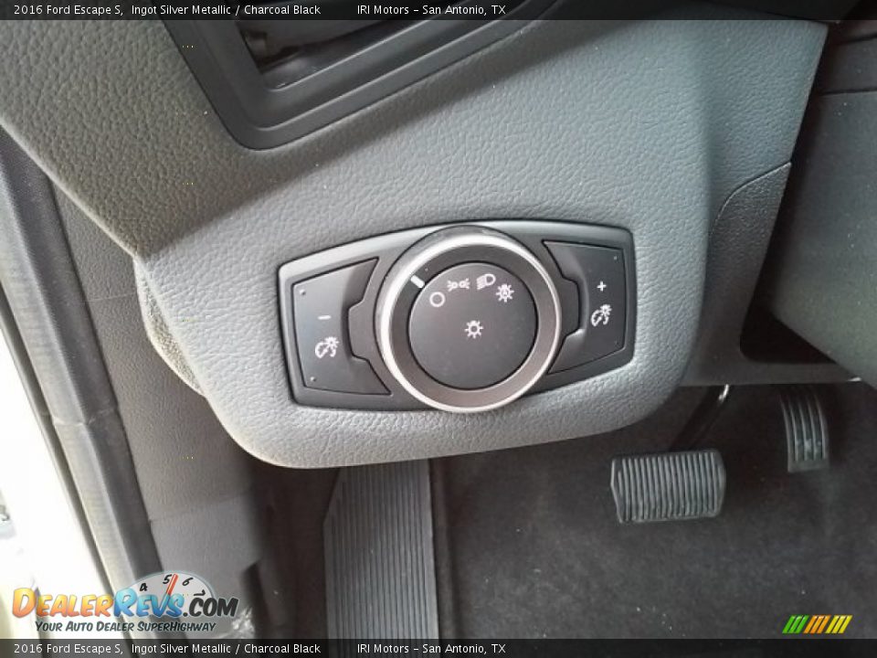 2016 Ford Escape S Ingot Silver Metallic / Charcoal Black Photo #18