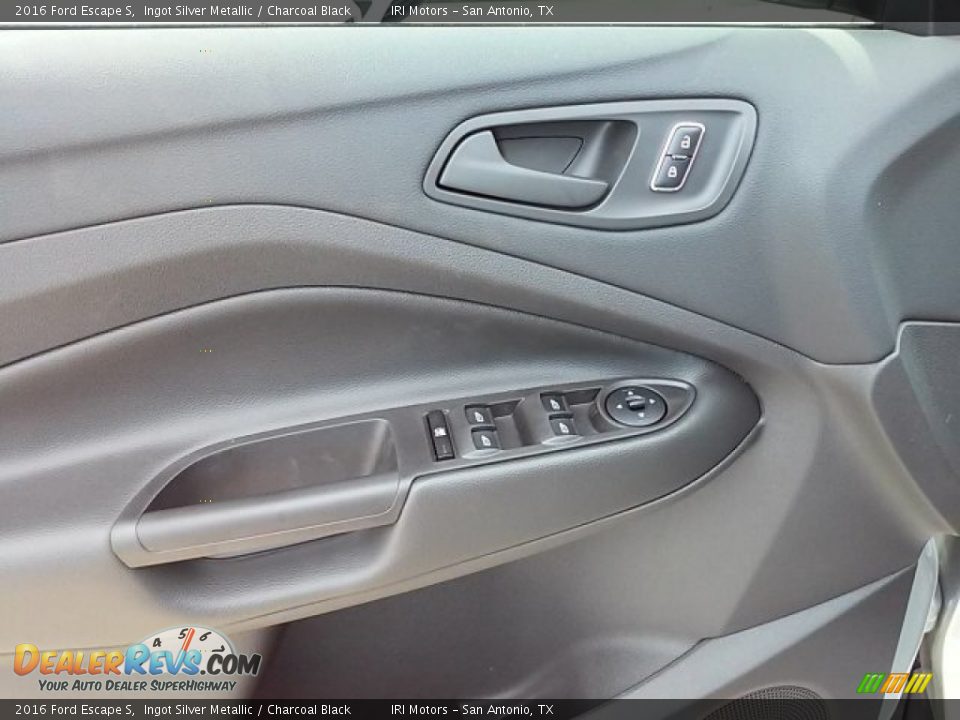 2016 Ford Escape S Ingot Silver Metallic / Charcoal Black Photo #19