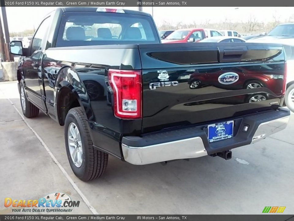 2016 Ford F150 XL Regular Cab Green Gem / Medium Earth Gray Photo #9