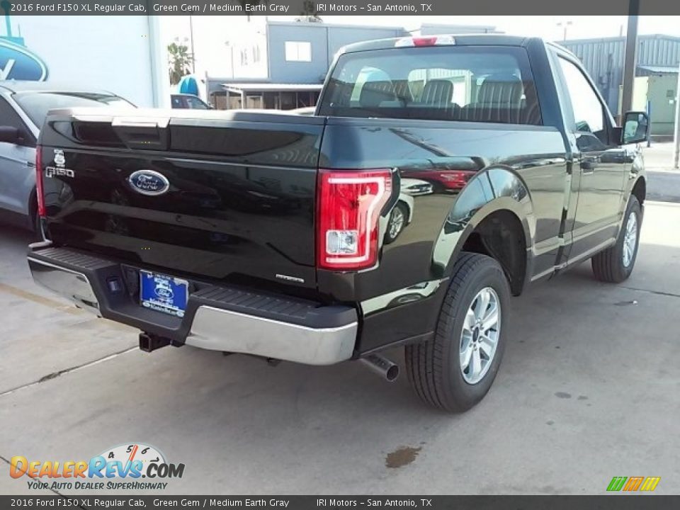 2016 Ford F150 XL Regular Cab Green Gem / Medium Earth Gray Photo #10