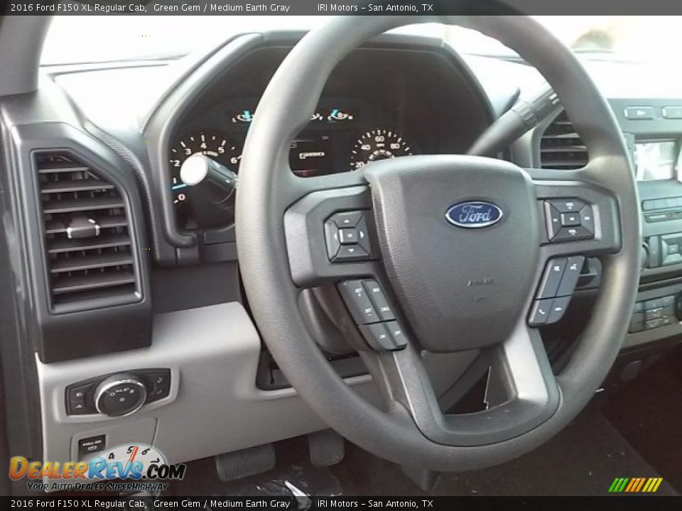 2016 Ford F150 XL Regular Cab Green Gem / Medium Earth Gray Photo #15