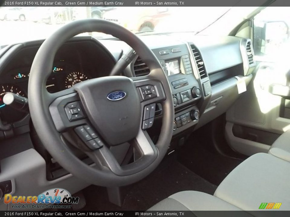 2016 Ford F150 XL Regular Cab Green Gem / Medium Earth Gray Photo #16