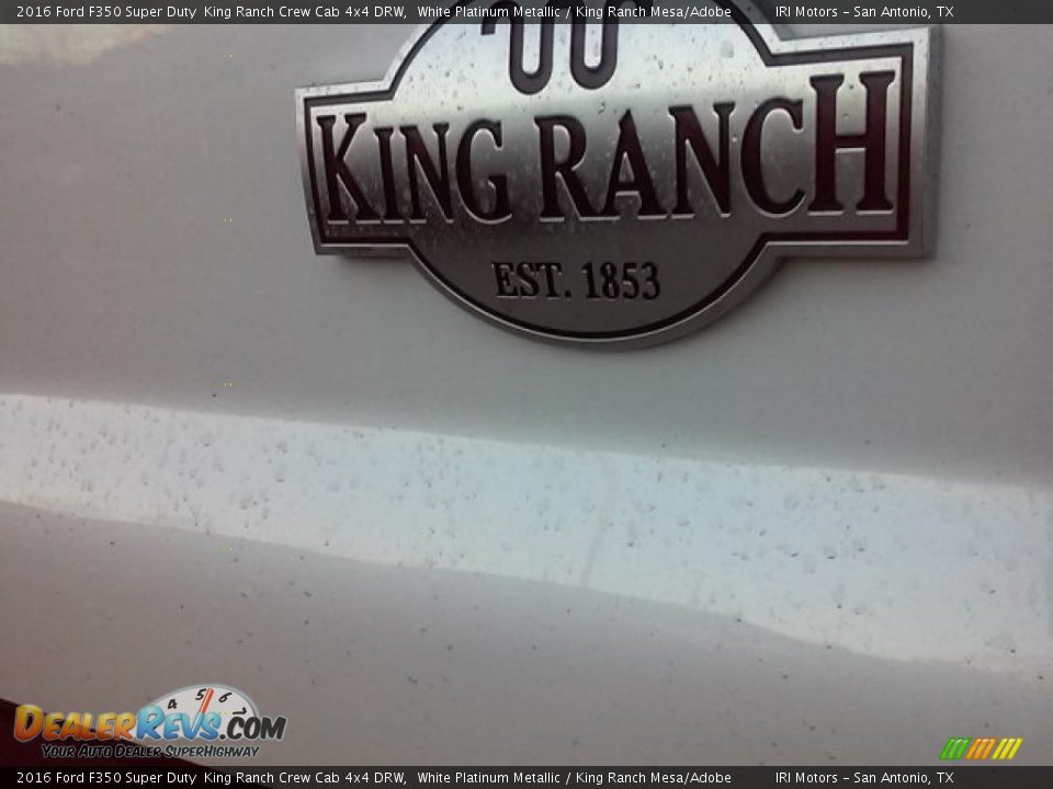 2016 Ford F350 Super Duty  King Ranch Crew Cab 4x4 DRW White Platinum Metallic / King Ranch Mesa/Adobe Photo #5