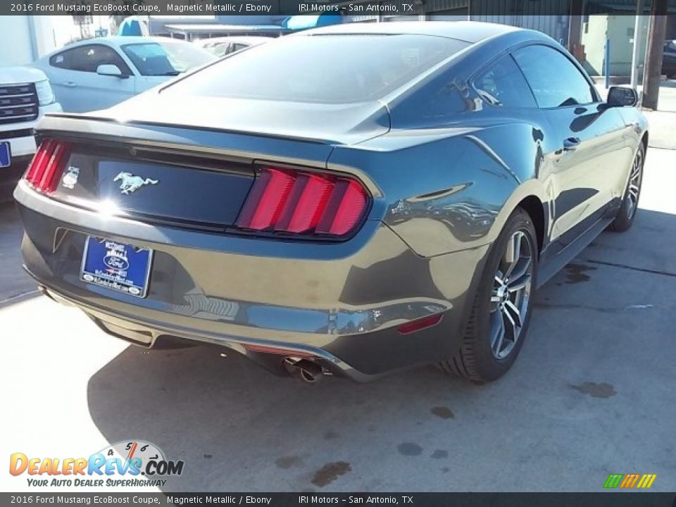 2016 Ford Mustang EcoBoost Coupe Magnetic Metallic / Ebony Photo #11