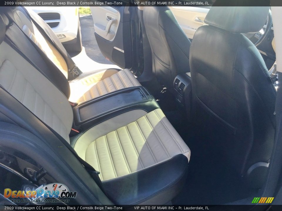 2009 Volkswagen CC Luxury Deep Black / Cornsilk Beige Two-Tone Photo #22