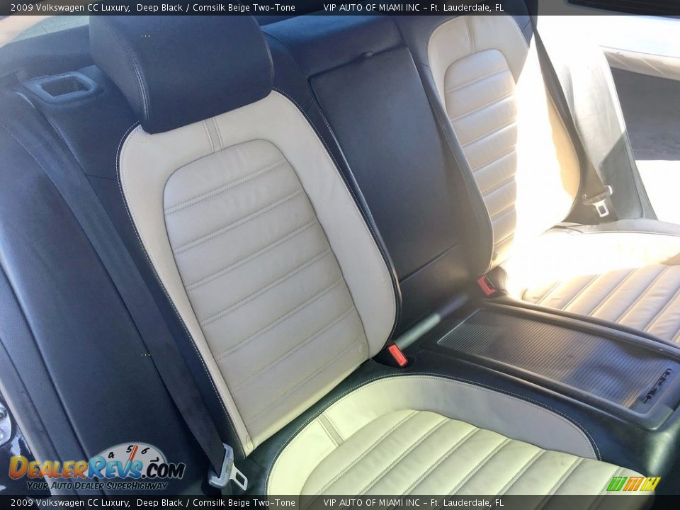 2009 Volkswagen CC Luxury Deep Black / Cornsilk Beige Two-Tone Photo #24