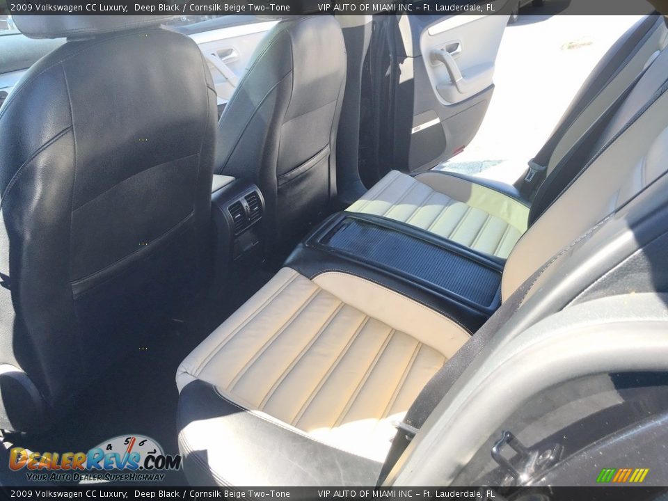 2009 Volkswagen CC Luxury Deep Black / Cornsilk Beige Two-Tone Photo #27