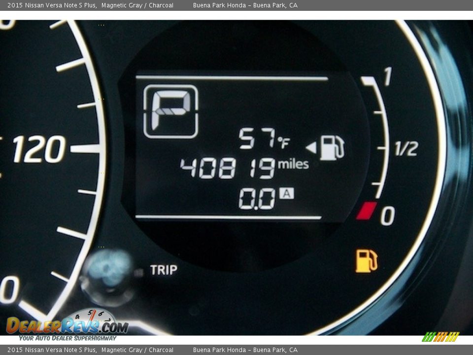 2015 Nissan Versa Note S Plus Magnetic Gray / Charcoal Photo #6