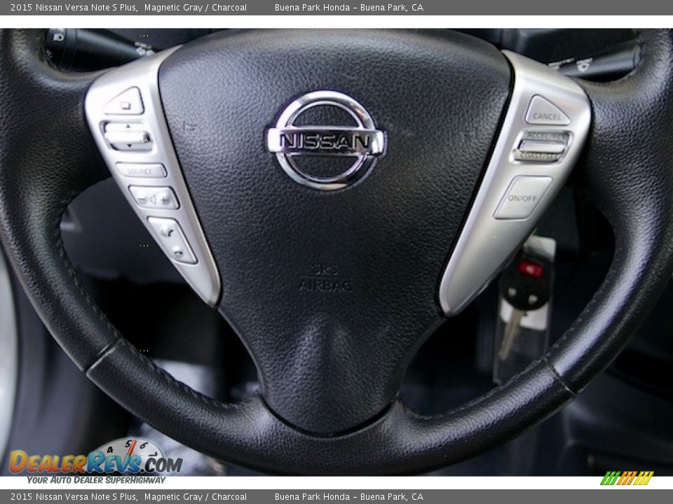 2015 Nissan Versa Note S Plus Magnetic Gray / Charcoal Photo #13