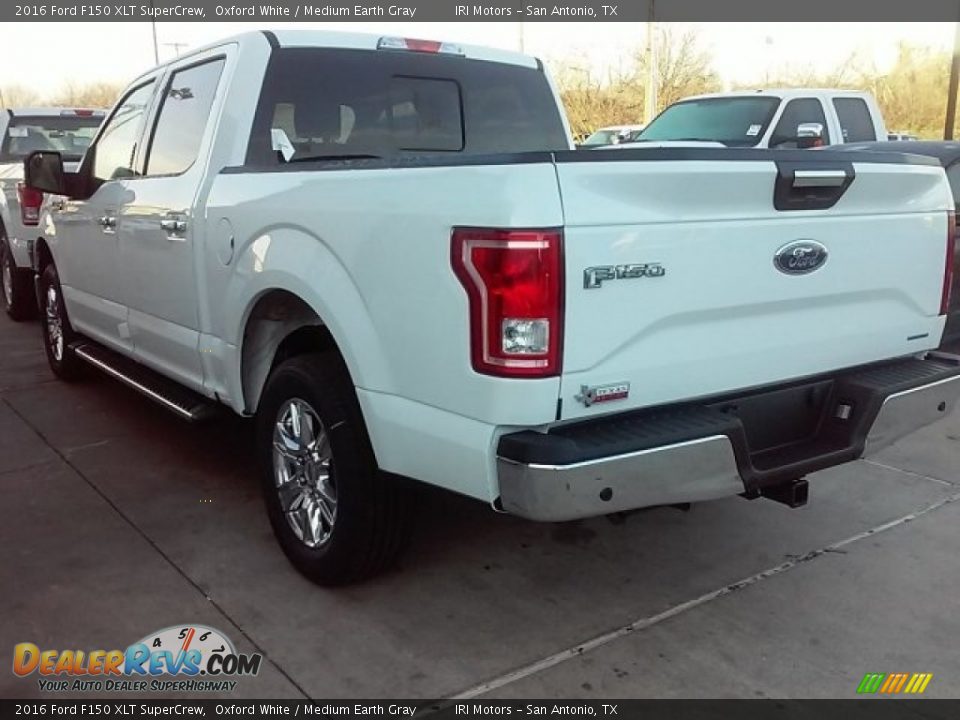 2016 Ford F150 XLT SuperCrew Oxford White / Medium Earth Gray Photo #6