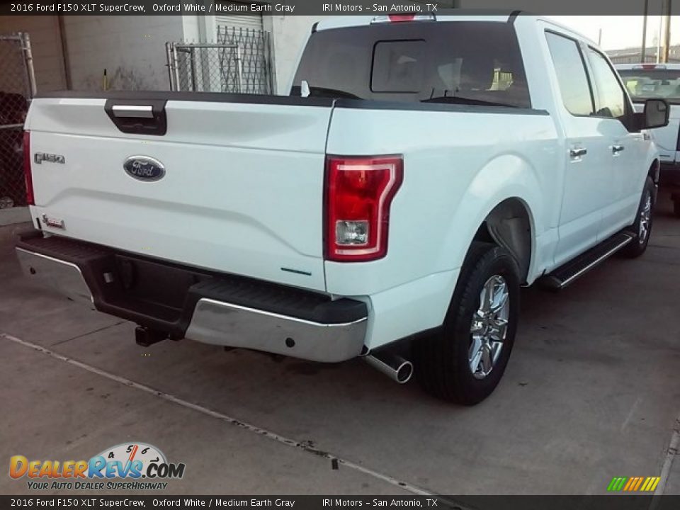 2016 Ford F150 XLT SuperCrew Oxford White / Medium Earth Gray Photo #7