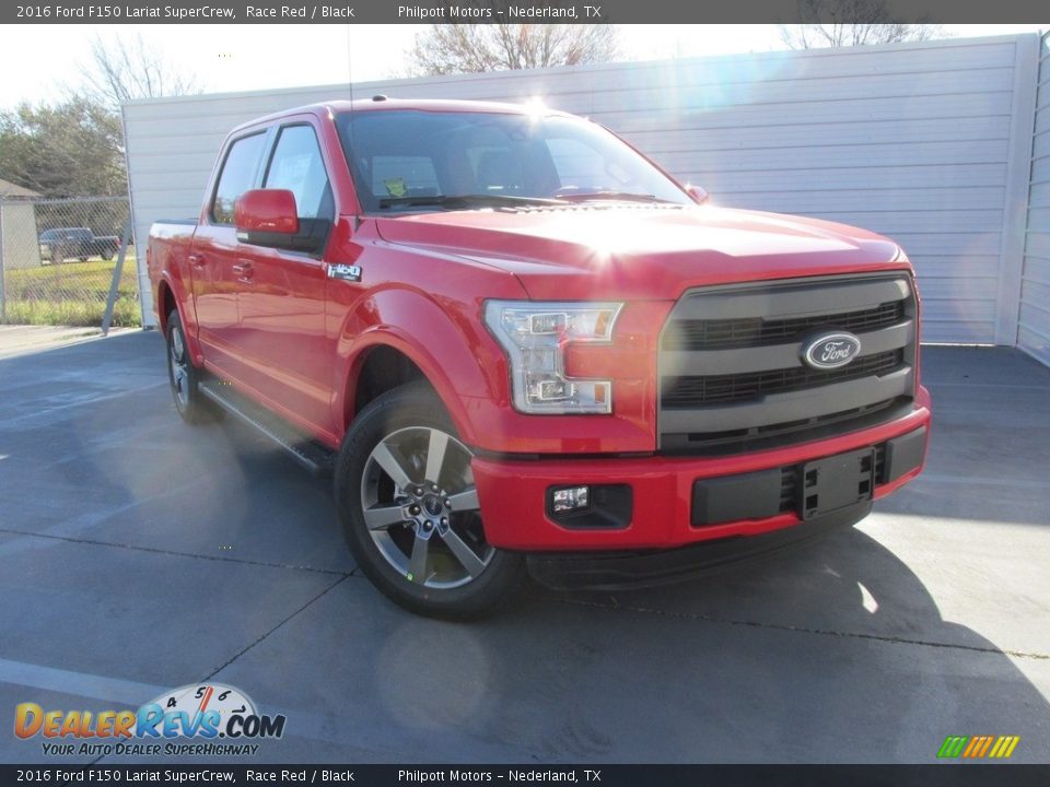 2016 Ford F150 Lariat SuperCrew Race Red / Black Photo #1