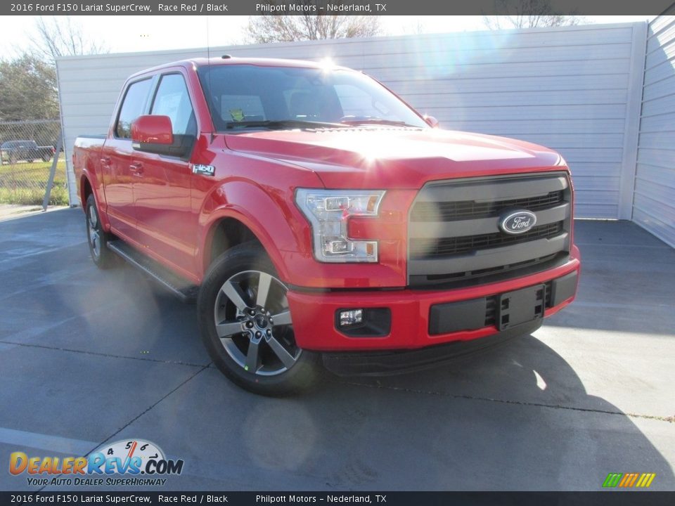 2016 Ford F150 Lariat SuperCrew Race Red / Black Photo #2