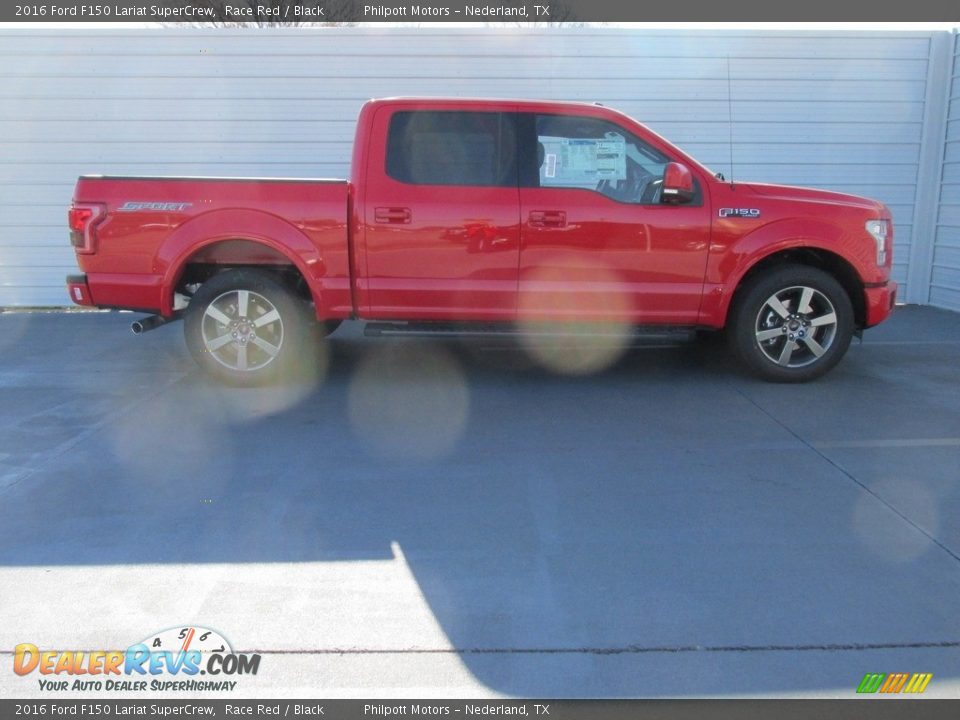 2016 Ford F150 Lariat SuperCrew Race Red / Black Photo #3
