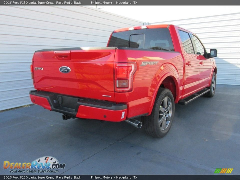 2016 Ford F150 Lariat SuperCrew Race Red / Black Photo #4