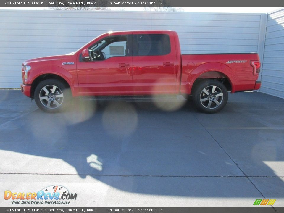 2016 Ford F150 Lariat SuperCrew Race Red / Black Photo #6