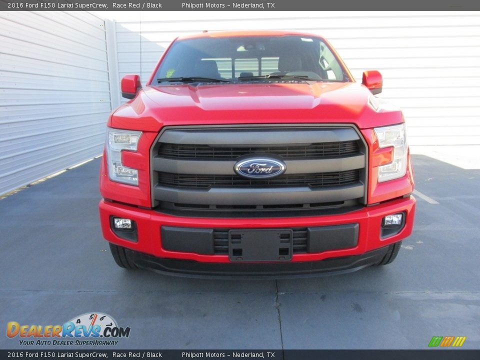2016 Ford F150 Lariat SuperCrew Race Red / Black Photo #8