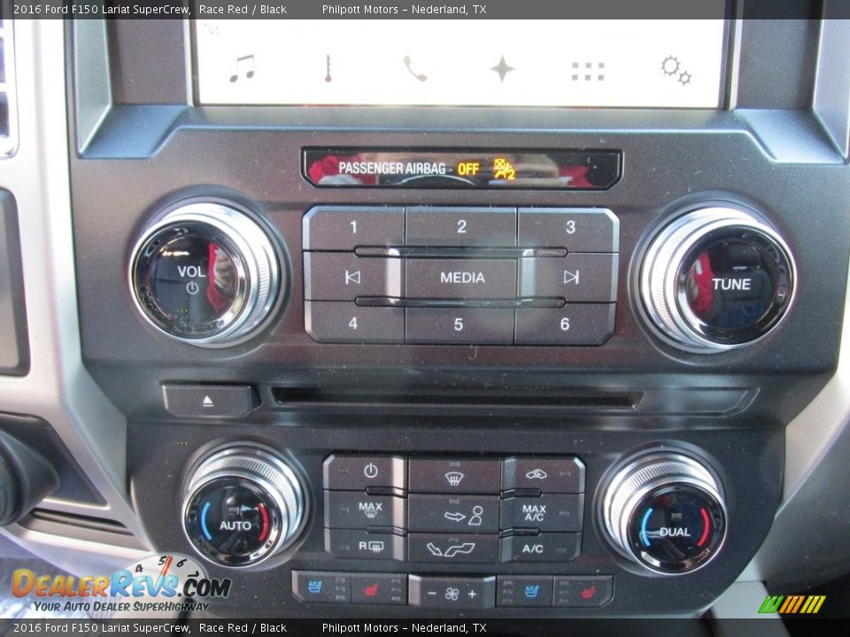 2016 Ford F150 Lariat SuperCrew Race Red / Black Photo #27