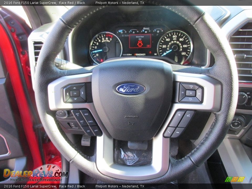 2016 Ford F150 Lariat SuperCrew Race Red / Black Photo #32