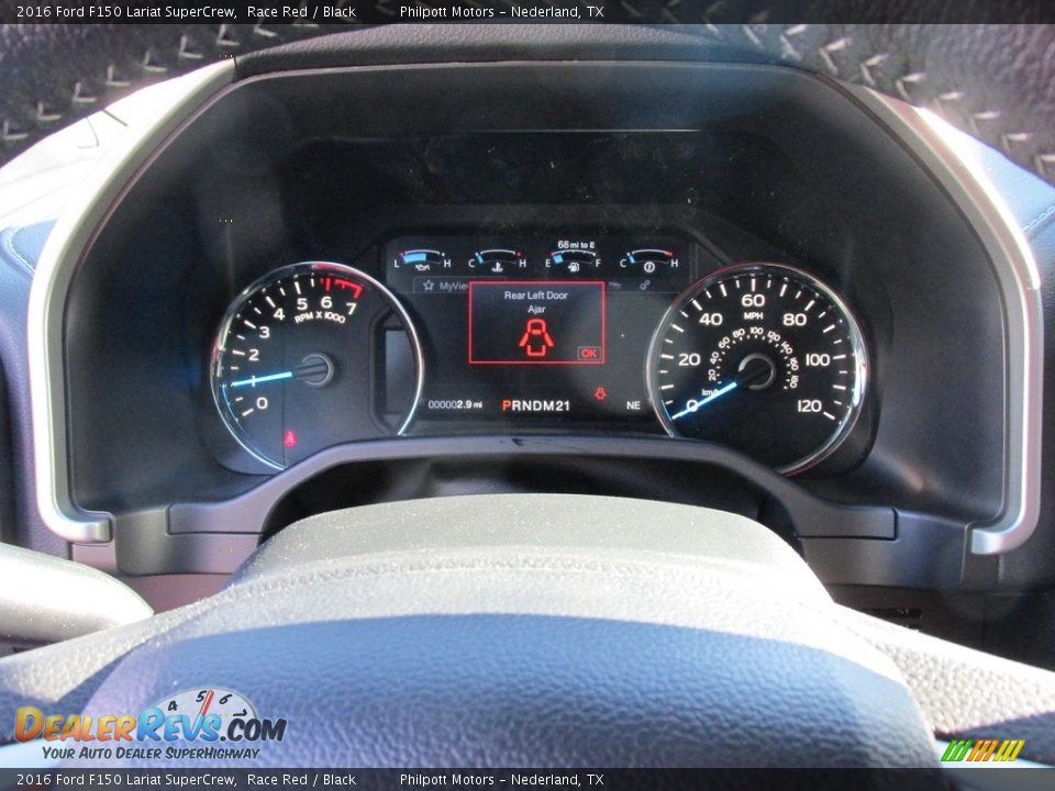 2016 Ford F150 Lariat SuperCrew Race Red / Black Photo #33