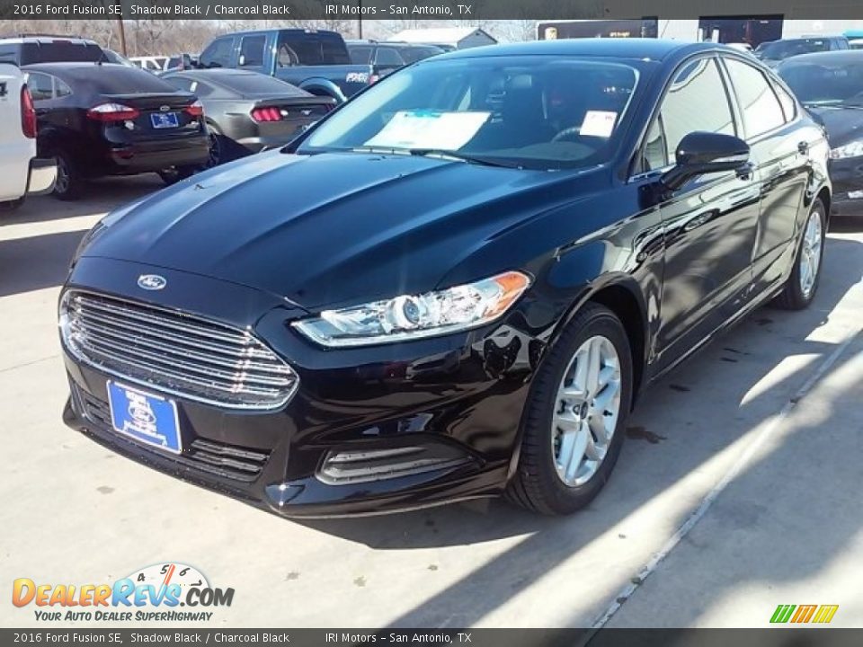 2016 Ford Fusion SE Shadow Black / Charcoal Black Photo #7
