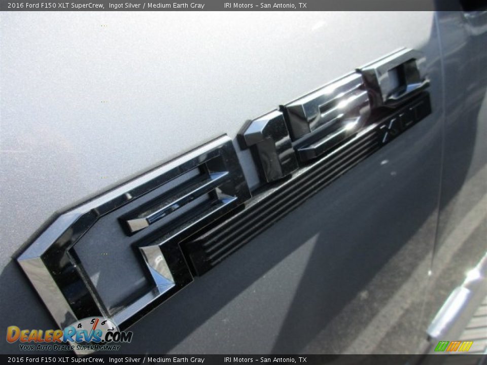 2016 Ford F150 XLT SuperCrew Ingot Silver / Medium Earth Gray Photo #3