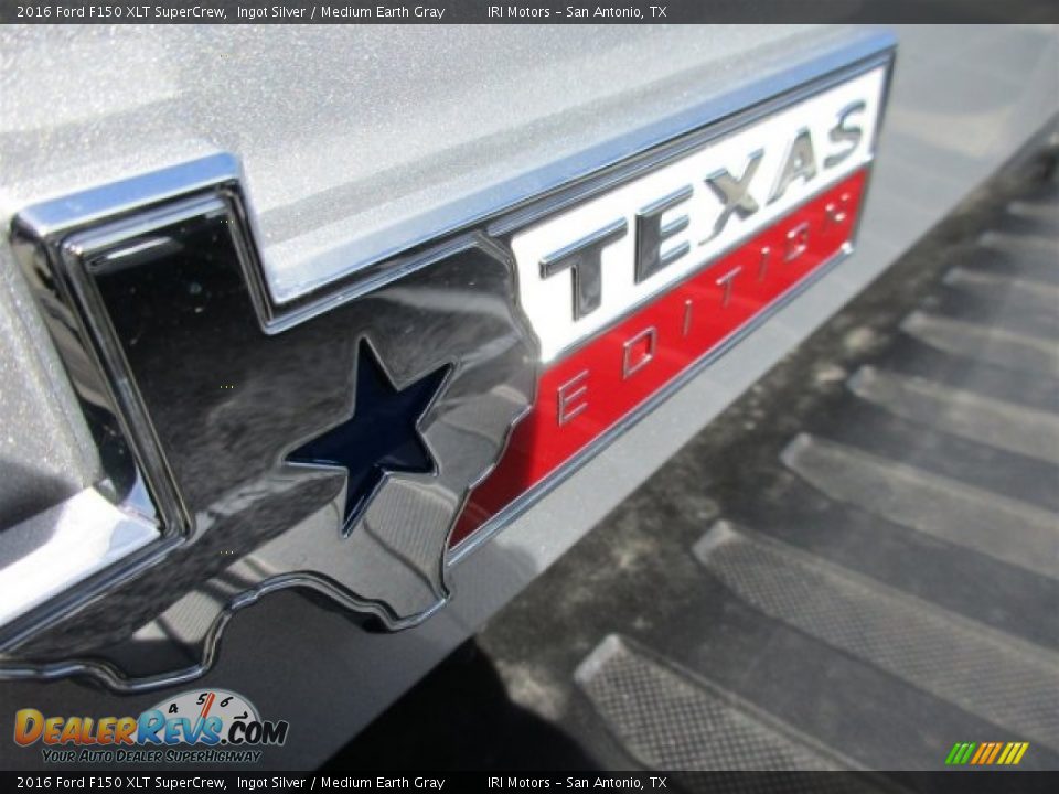 2016 Ford F150 XLT SuperCrew Ingot Silver / Medium Earth Gray Photo #7