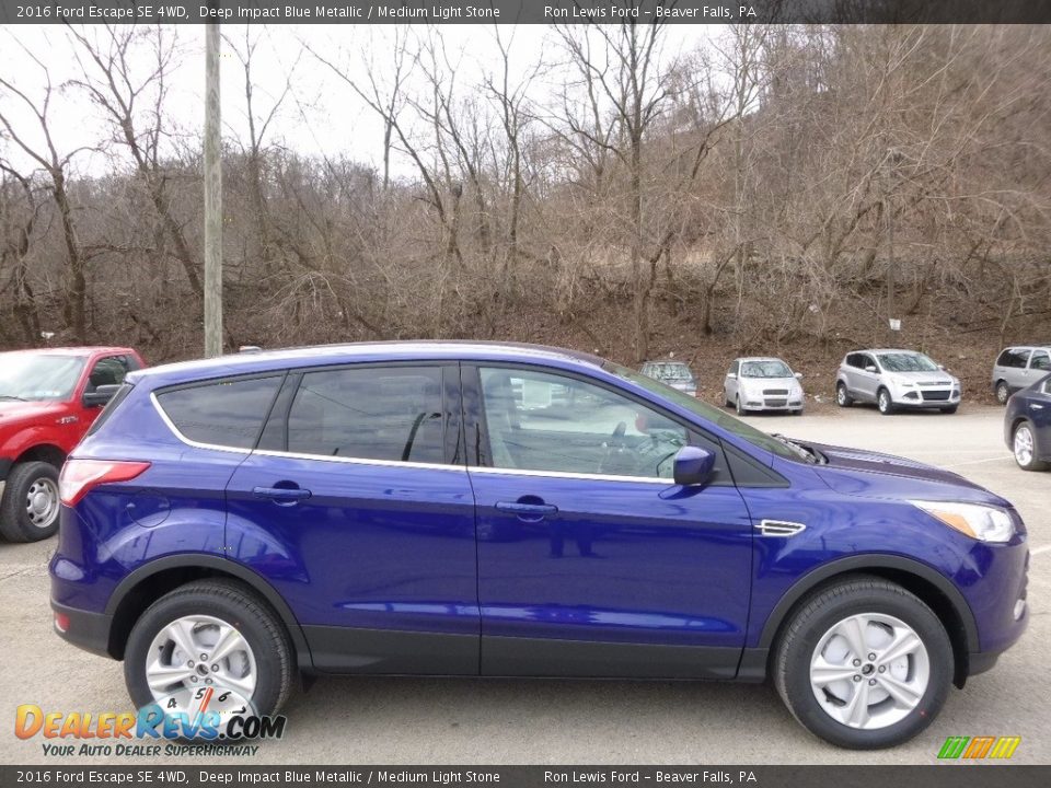 2016 Ford Escape SE 4WD Deep Impact Blue Metallic / Medium Light Stone Photo #1