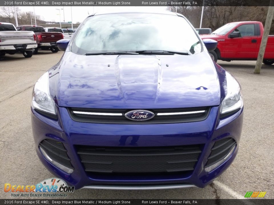 2016 Ford Escape SE 4WD Deep Impact Blue Metallic / Medium Light Stone Photo #9