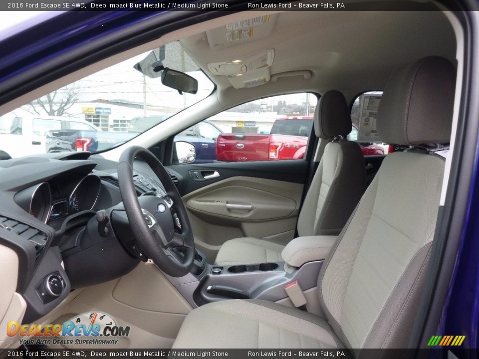 Medium Light Stone Interior - 2016 Ford Escape SE 4WD Photo #11