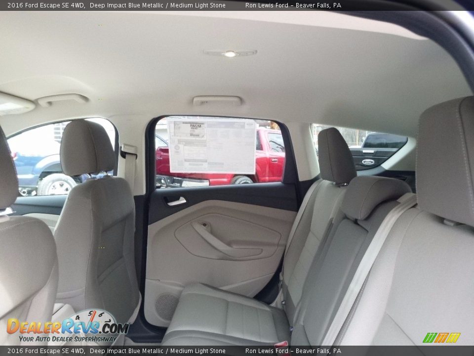 2016 Ford Escape SE 4WD Deep Impact Blue Metallic / Medium Light Stone Photo #12