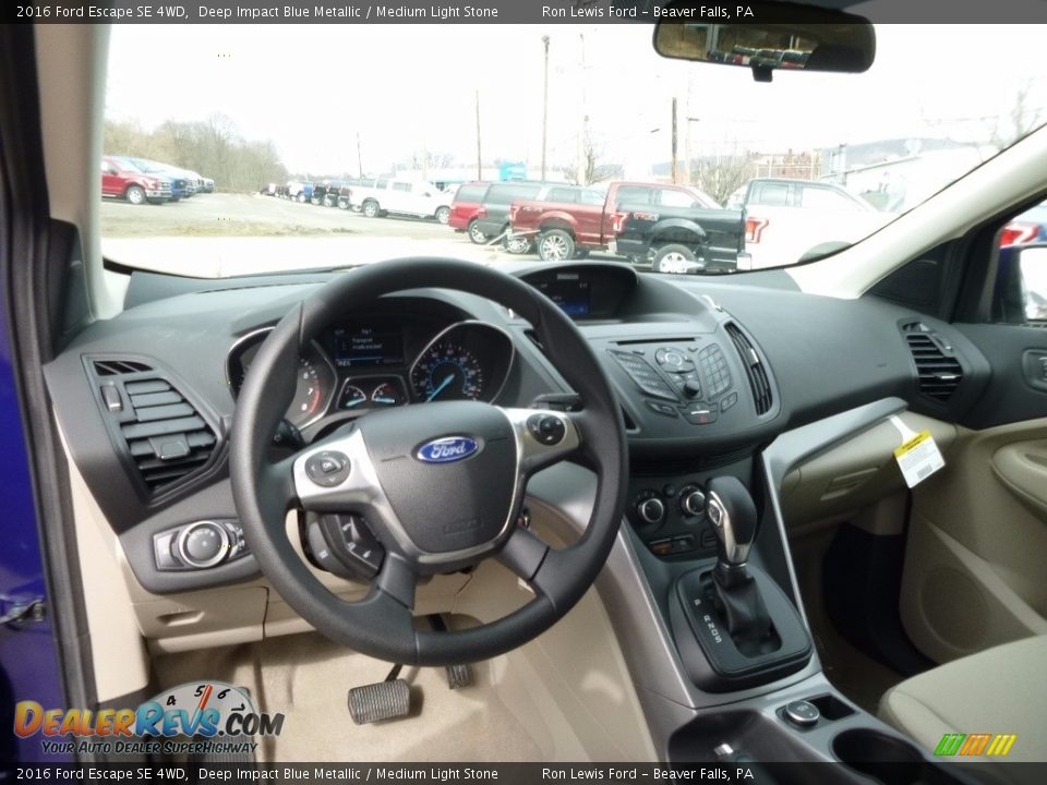 2016 Ford Escape SE 4WD Deep Impact Blue Metallic / Medium Light Stone Photo #13