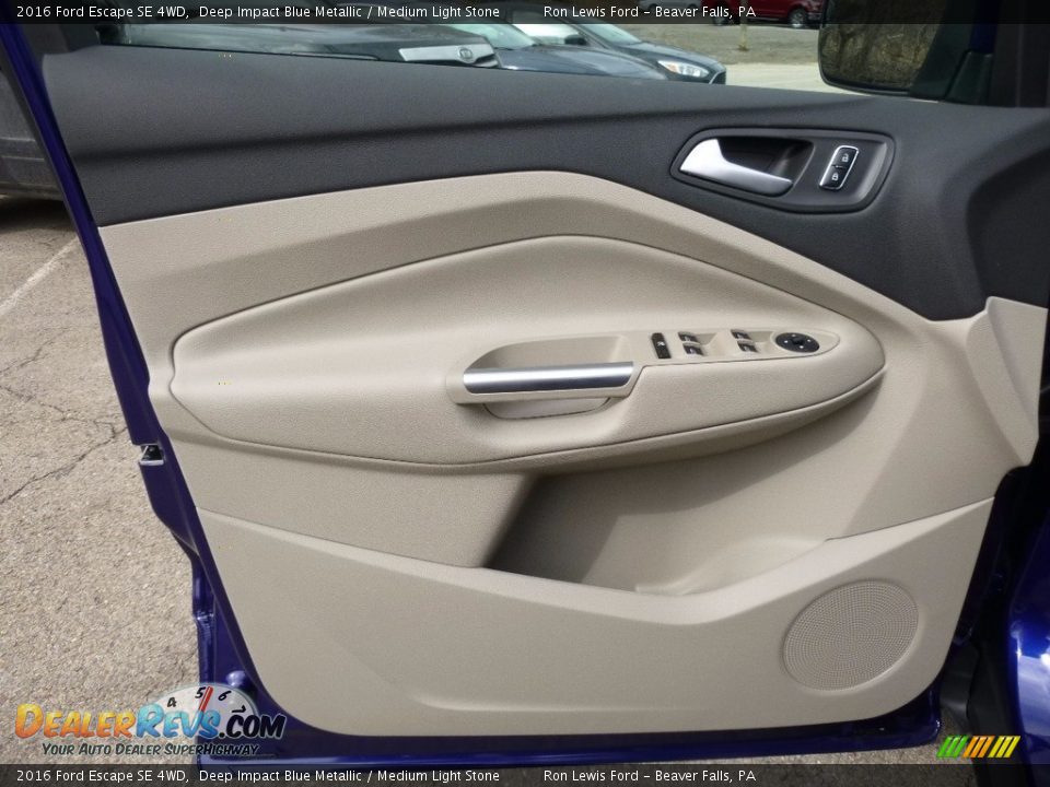 2016 Ford Escape SE 4WD Deep Impact Blue Metallic / Medium Light Stone Photo #14