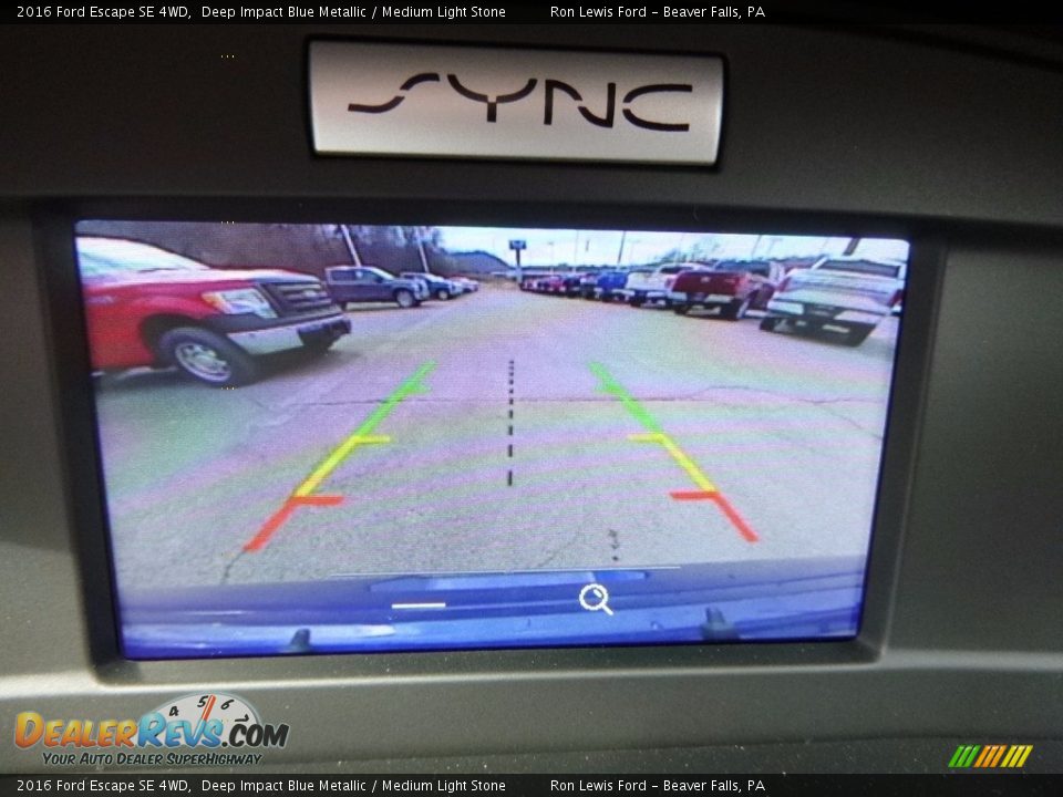 2016 Ford Escape SE 4WD Deep Impact Blue Metallic / Medium Light Stone Photo #19