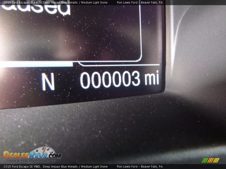 2016 Ford Escape SE 4WD Deep Impact Blue Metallic / Medium Light Stone Photo #20