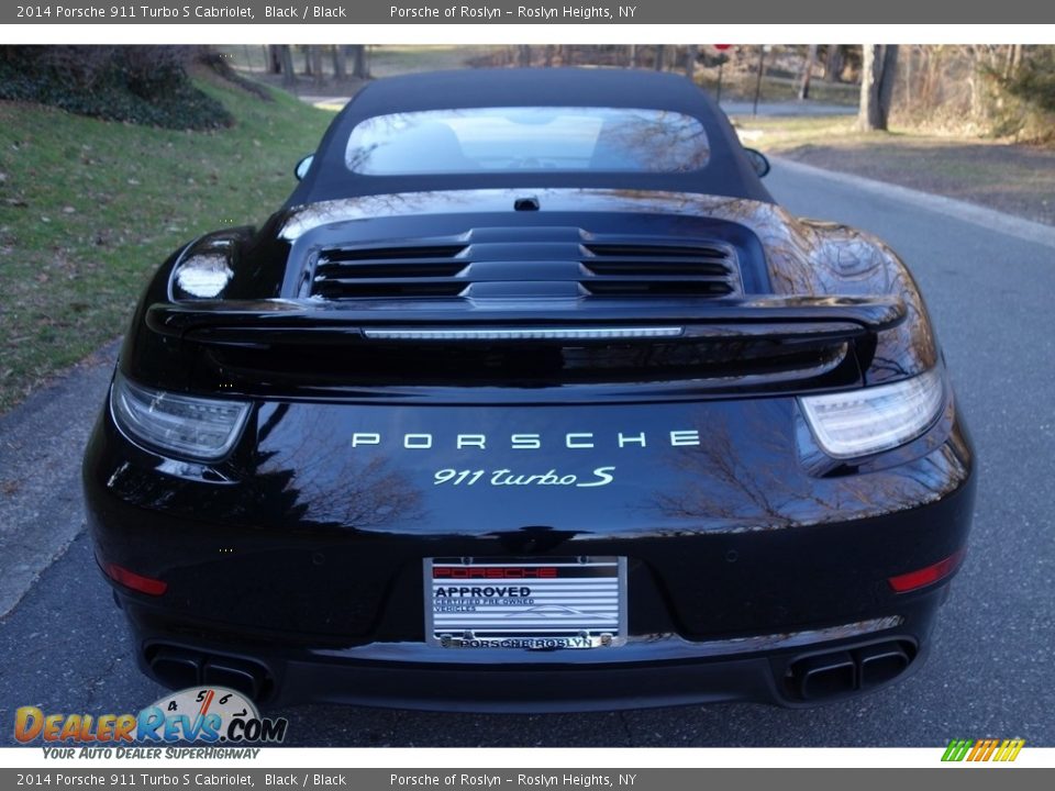 2014 Porsche 911 Turbo S Cabriolet Black / Black Photo #10