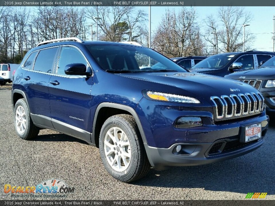 2016 Jeep Cherokee Latitude 4x4 True Blue Pearl / Black Photo #1