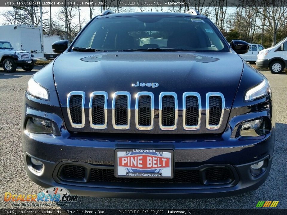 2016 Jeep Cherokee Latitude 4x4 True Blue Pearl / Black Photo #2