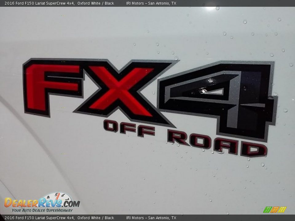 2016 Ford F150 Lariat SuperCrew 4x4 Oxford White / Black Photo #13