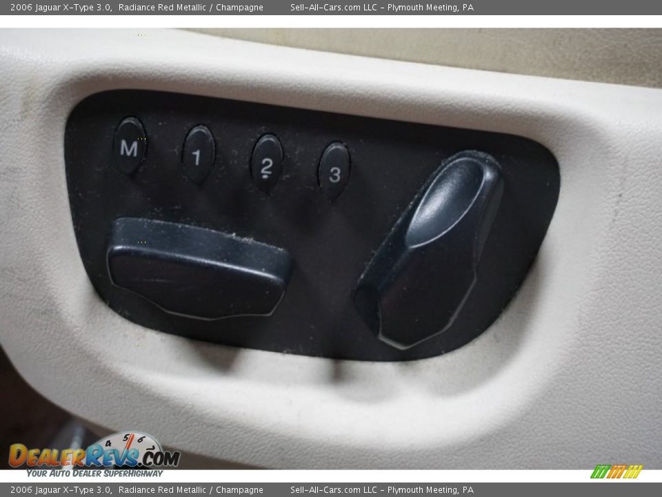 2006 Jaguar X-Type 3.0 Radiance Red Metallic / Champagne Photo #24